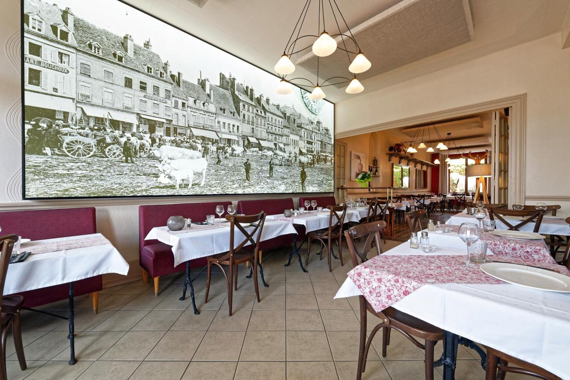 Contact Hotel De La Gare Et Son Restaurant Cote A Cote Autun Exteriör bild