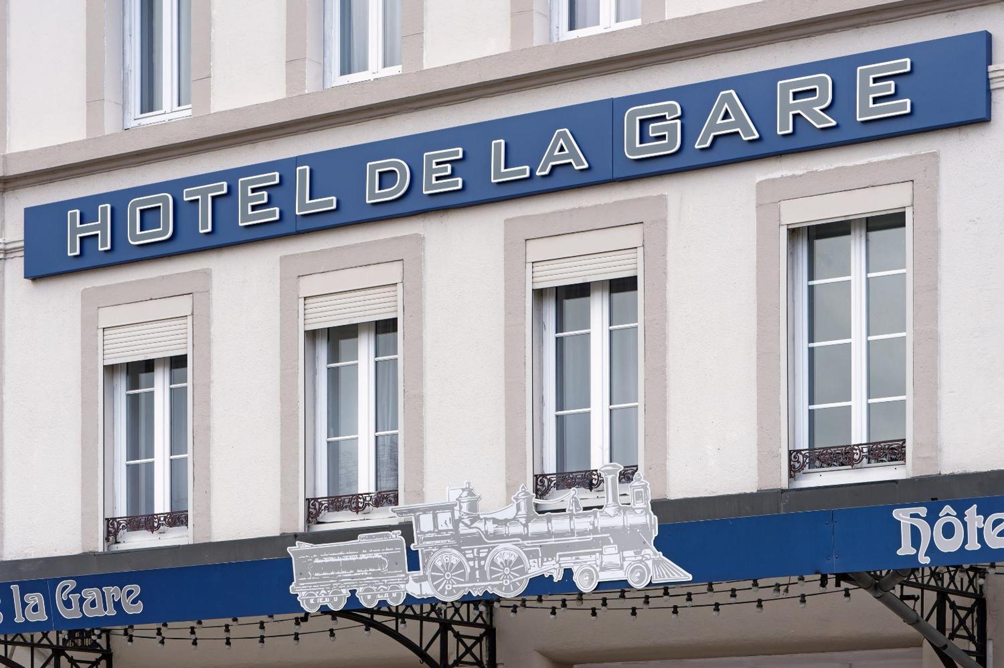 Contact Hotel De La Gare Et Son Restaurant Cote A Cote Autun Exteriör bild